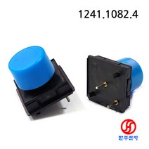 SCHURTER PCB 푸시버튼스위치 MTG 1/2 ' 1241.1082.4 Blue 1a접점 HJ-05900