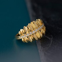 순은 S925 아름다움 접합 나무 그림자 지르코늄 개구부 반지