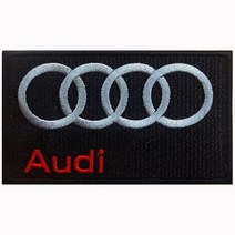 와펜 D755 - 아우디 Audi 블랙 사각 마크 패치