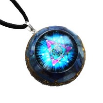 오르고나이트 수제 orgonite orgone 펜던트 kyanite 천연 크리스탈 스톤