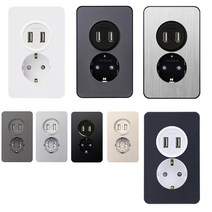 제일전기공업 디아트 USB 매입 콘센트 USB 2포트 콘센트 1구 설치 교체 매립형 국산 무로고, 샴페인골드