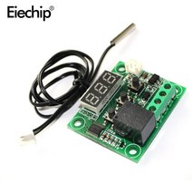 센서 W1209 LED 디지털 온도 조절기 스위치 모듈 NTC 센서 DC 12V 열 냉각 켜기/끄기 컨트롤러 DIY, one option, one option