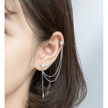 [칼리브라우니] 스노우이어커프 언밸런스 이어커프 독특하고 유니크한 귀걸