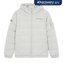 디스커버리discovery 30▼ 바이른 후드 튜브 구스다운 남성 경량패딩 GREY