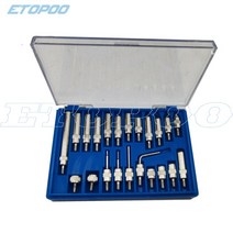 다이얼 게이지고품질 10mm 다이얼 표시기 게이지 22 개/대 스틸 포인트 세트 M2.5 스레드 팁 및 테스트, 03 22pcs Thread Tip