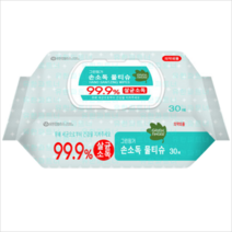그린핑거 99.9 살균소독 손소독 물티슈 30매, 30매입
