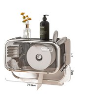 코피고 휴지 걸이 선판 화장실 휴지케이스, 달빛/토끼귀 [전기 도금]