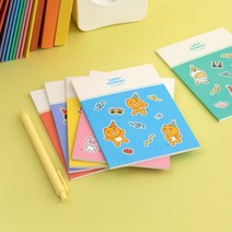 카카오 해피모먼트 A6 넉넉한 필기 노트 세트 (3개 1세트), 튜브