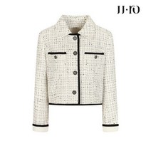 JJ지고트 JJ.ro 칼라 디테일 크롭 트위드 재킷 GMBA0JKR4