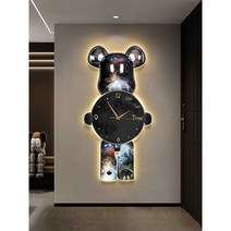 조명 벽시계 DIY 장식 카페 인테리어 이사 선물 벽등, ㄹ 40x80