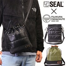 [Xmas 개최중] 건착 사코슈 가방 맨즈 후지쿠라 항장 콜라보레이션 AIR MODEL SEAL 씰 브랜드 가방 숄더백 방수 내수 폐 타이어 타이어 튜브 경량 일본제 블랙 선물 선물