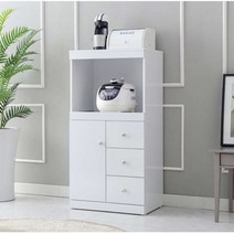 Sunshine 전자렌지서랍장 렌지대수납장 주방렌지대 수납장, 화이트