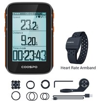 자전거속도계 네비게이션 gps Coospo-BC107 자전거 컴퓨터 GPS 무선 주행 속도계 2.4 인치 블루투스 5.0 A, 06 BC200 Group E
