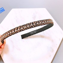 자체제작 빗살 비즈 큐빅 머리띠 귀편한 헤어밴드 빗머리띠