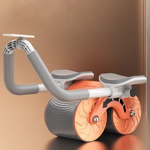 Neirny AB 슬라이드 리바운드 플랭크 트레이너 저소음 AB휠 롤아웃 복근 코어 운동기구 뱃살 다이어트+무릎패드, 오렌지