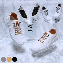 제이시 남자 화이트 스니커즈 단화 3cm M015