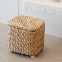 내일의공간 라탄 수납 스툴 (라탄 의자 소파), 소형