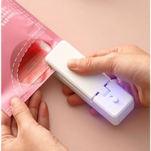 샤오미 밀봉기 접착기 가정용 실링기 포장기 휴대용 충전식 순간 봉합 접착 과자 봉지 봉인, 핑크