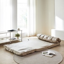 블루밍홈 제니 소파베드 방수 패브릭 1인 2인 접이식 소파베드, 더블_그레이