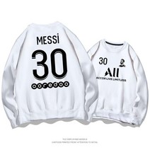 All MESSI 30 리오넬 메시 파리 생제르맹 맨투맨 긴팔 빅사이즈 봄 가을 남자 여자 PSG 생제르망 축구 커플