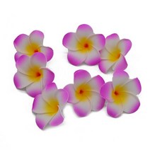 10 개몫 plumeria 하와이 pe 거품 frangipani 인공 꽃 머리 장식 꽃 계란 꽃 웨딩 장식 파티 용품, h05, 7cm, 05 H05_02 7cm