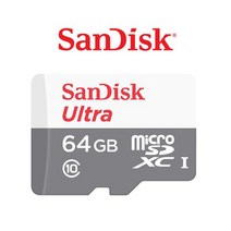 샌디스크 지넷시스템 X2T 플러스 마이크로SD카드 64G 울트라 MicroSD 어댑터증정, 64GB