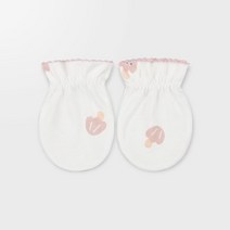 [메르베] 딸기송이 신생아손싸개_사계절용