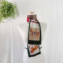 [미스블혹]직장인 롱 세틴 트윌리 스카프 세련된 롱 스카프 봄 롱 스카프코디