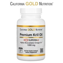 캘리포니아골드뉴트리션 프리미엄 크릴 오일 SUPERBA2 1000mg 소프트젤 60정, 3. 60정 x 3개 (2+1 할인)