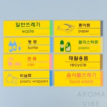 VEDANA 분리수거표지판 표지판스티커, 음식물쓰레기