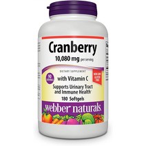 웨버 네츄럴 크랜베리 180정 유기농 무설탕 크렌베리 미국직구