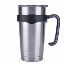 텀블러 핸들 591.5ml(20온스) 예티 램블러 쿨러 컵 Rtic 머그 식 오자크 트레일 그립 등용(591.5ml(20온스) 블랙)1239553 L3, 단일상품1239553 L3, 20.0 Fluid Ounces, Black