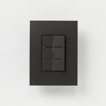 ABB 제닛 유럽형 프리미엄 배선기구 3로 3구 스위치 색상택1 전기 전등 매립 매입 스위치 교체, 안트라사이트