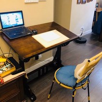 도면테이블 작업대 나무 디자인 화판 그림 각도 조절 드로잉 이젤 책상, 아니요