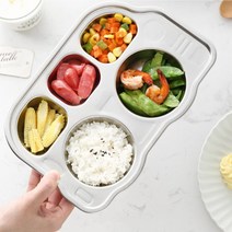 스텐 식판 5구 유아 어린이 보존식용기 단체급식 배식, 상세페이지 참조