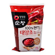 청정원 순창 태양초 찰고추장 골드 900g 된장/쌈장/간장/매운고추장/초고추장/전통고추장/순창고추장/설탕/참기름/식용유, 단일 수량