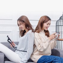 휴대폰 목거치대 목걸이거치대 목에거는 폰 누워서핸드폰 자바라, 스마트폰목거치대 옐로우