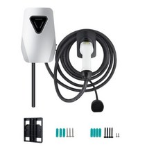 EVKEY EV 충전 스테이션 전기 자동차 충전기 EVSE 월박스 240V 7KW 1 상 5M 타입 2 케이블 IEC 62196-2 32A 694757, Charging Station 694757 _7KW 1