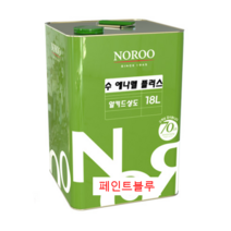 [노루페인트] 수 에나멜플러스 유성페인트 18L (기본칼라) - (목재/ 철재용/판넬/H빔/컨테이너), 밝은 회색 유광