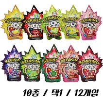 스트라이킹 와다닥 팝핑 캔디 15g 10종 택1 (12개 묶음) 딸기 포도 레몬 망고 리치 블루베리 콜라 복숭아 사과 멜론, 복숭아 12개, 복숭아 12개