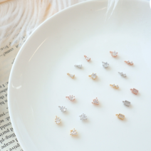 [1개]고리형 비즈반지 전용 팬던트 3탄 GP601-3 미니 물방울 실버 골드 로즈골드, 2.물방울(로즈골드)