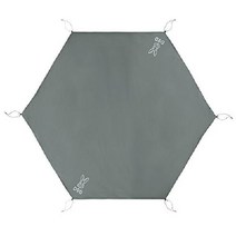 DOD(디오디) 원폴 텐트 M용 그랜드 시트 315 cm×270 cm GS5-562-GY, M