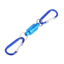 1pc 자석 키드 릴리스 버클 파리 낚시 자그네틱 그물 릴리스 매달려 홀더 스트랩 클립 카라비너 ​​실용 디자인, 푸른