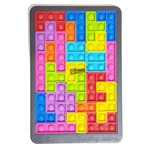 우야몰 푸시팝 빌딩 블럭 테트리스 게임 퍼즐 팝잇 26pcs 뽁뽁이 블록 놀이 보드게임