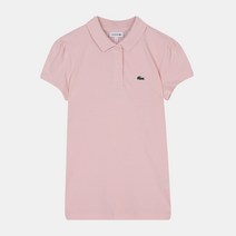 라코스테 키즈 걸 미니 뉴 아이코닉 PK 반소매카라티 PJ3594