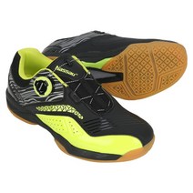 낫소 러쉬 배드민턴화_ 블랙 미끄럼방지 접지력탁월 -