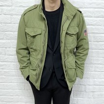 반즈 남자 봄 성조기패치 차이나 지퍼 퍼티그 야상자켓3color 야상점퍼