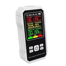 전자파 측정기 전기장 자기장 디지털 측정 감지기 미터 세트 전기 기술자 위한 신뢰할 수 있는 백라이트 휴대용 전자기 방사능 테스터, 하얀색