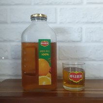 J2NB2 델몬트유리병 문구 주문제작 문구 옛날 물병 보리차병 델몬트 훼미리 주스병 레트로 쥬스병, 500ml+컵2개