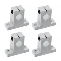 SK20 선형 샤프트 서포트 브래킷 마운트 4개 20mm CNC 모션 볼 슬라이드 유닛 레일 지원 가이드 베어링 3D 프린터 다축 기계용 USA 미국